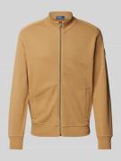 Polo Ralph Lauren Sweatjacke mit Label-Detail in Camel, Größe S
