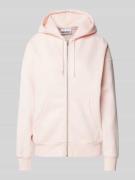 Review Sweatjacke mit Kapuze in Rose, Größe M
