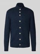Tom Tailor Regular Fit Strickjacke mit Baumwolle in Dunkelblau, Größe ...