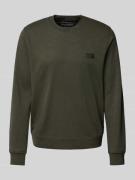 Marc O'Polo Regular Fit Sweatshirt aus Bio-Baumwolle in Oliv, Größe S