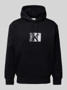 Calvin Klein Jeans Hoodie mit Label-Print in Black, Größe M