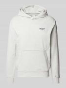 Pepe Jeans Hoodie mit Label-Print in Hellgrau, Größe L