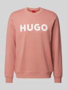 HUGO Sweatshirt mit Label-Print in Lachs_, Größe M