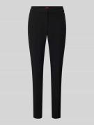 HUGO Skinny Fit Stoffhose mit Bügelfalten Modell 'Hagonia' in Black, G...