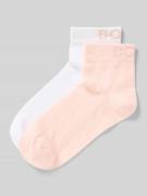 BOSS Socken mit Label-Stitching im 2er-Pack in Hellrosa, Größe 39-42