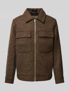 Jack & Jones Premium Regular Fit Hemdjacke mit Reißverschluss Modell '...