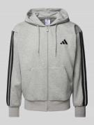 ADIDAS SPORTSWEAR Sweatjacke mit Viskose-Anteil und Logo-Stitching in ...