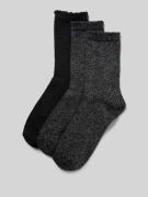 Pieces Socken aus Bio-Baumwoll-Mix Modell 'SEBBY' in Black, Größe 1