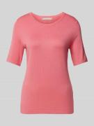 Christian Berg Woman Selection T-Shirt in Ripp-Optik in Pink, Größe 34