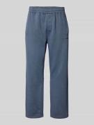 Pegador Wide Leg Sweatpants mit Label-Stitching in Hellblau, Größe S