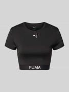 PUMA PERFORMANCE Cropped T-Shirt mit Logo-Print in Black, Größe L