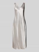MM Midikleid mit Rundhalsausschnitt Modell 'TALETE' in Hellgrau, Größe...