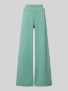 ICHI Wide Leg Stoffhose mit Bundfalten Modell 'KATE' in Mint, Größe L
