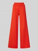 ICHI Wide Leg Stoffhose mit Bundfalten Modell 'KATE' in Hellrot, Größe...
