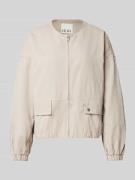 ICHI Jacke mit Pattentaschen Modell 'FLINTA' in Beige, Größe 34
