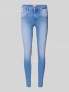 Only Skinny Fit Jeans aus Baumwoll-Mix Modell 'POWER' in Jeansblau, Gr...