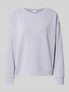 Jake*s Collection Sweatshirt mit gerippten Abschlüssen in Lavender, Gr...