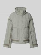 Jake*s Casual Steppjacke mit Eingrifftaschen in Schilf, Größe 40