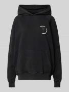 Pegador Oversized Hoodie mit Kapuze in Black, Größe M