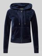 Juicy Couture Sweatjacke mit Kapuze Modell 'ROBERTSON' in Dunkelblau, ...