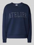 Vila Sweatshirt mit Statement-Stitching Modell 'SIFFI ATELIER' in Dunk...