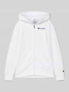 CHAMPION Sweatjacke mit Kapuze in Weiss, Größe 128