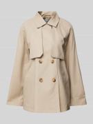 YAS Trenchcoat mit Leistentaschen Modell 'VENICE' in Beige, Größe 34