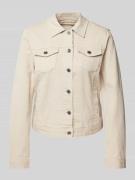 Tom Tailor Regular Fit Jeansjacke mit Baumwollanteil in Beige, Größe M