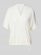 Tom Tailor Relaxed Fit T-Shirt mit Fledermausärmeln in Weiss, Größe L