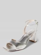 Buffalo Sandalette mit Blockabsatz Modell 'APRIL' in Silber, Größe 37