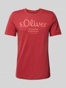 s.Oliver RED LABEL Regular Fit T-Shirt aus reiner Baumwolle mit großem...