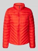 s.Oliver RED LABEL Regular Fit Steppjacke mit Stehkragen in Rot, Größe...