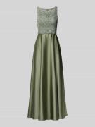 Laona Abendkleid mit Rundhalsausschnitt in Hellgruen, Größe 32