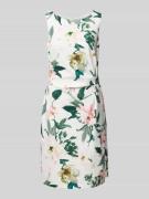 Vera Mont Knielanges Cocktailkleid mit Rundhalsausschnitt in Offwhite,...