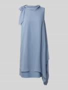 Vera Mont Knielanges Cocktailkleid mit Knotendetail in Hellblau, Größe...