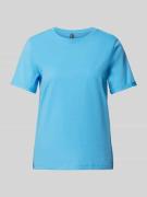 Pieces Regular Fit T-Shirt aus reiner Baumwolle Modell 'RIA' in Ocean,...