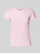 Pieces Slim Fit T-Shirt mit Viskose-Anteil Modell 'NICCA' in Rosa, Grö...