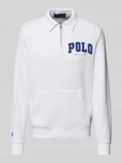 Polo Ralph Lauren Sweatshirt mit Polokragen in Weiss, Größe L