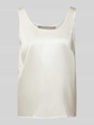 (The Mercer) N.Y. Blusentop aus Seiden-Mix in Offwhite, Größe 36