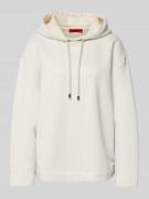 MAX&Co. Hoodie mit überschnittenen Schultern Modell 'FIORIRE' in Silbe...