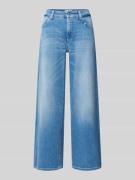 Cambio Wide Leg Jeans mit verkürztem Schnitt in Bleu, Größe 38