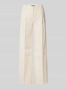 Cambio Straight Leg Bundfaltenhose aus Leinen-Mix Modell 'AMELIE' in S...
