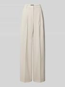 Cambio Wide Leg Stoffhose mit Bundfalten Modell 'ANNY' in Sand, Größe ...