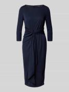 Lauren Ralph Lauren Midikleid mit Knotendetail Modell 'THALNEIA' in Du...