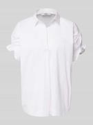 0039 Italy Regular Fit Bluse mit 1/2-Arm Modell 'DERRY FANCY' in Weiss...