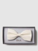 Blick Fliege aus Seide in Ecru, Größe 1