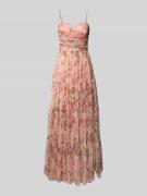 LACE & BEADS Abendkleid mit Herz-Ausschnitt in Pink, Größe M