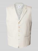 ATELIER TORINO Weste mit Knopfleiste in Beige, Größe 46
