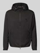 Emporio Armani Jacke mit Reißverschluss in Black, Größe 56