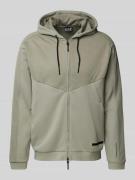 EA7 Emporio Armani Sweatjacke mit Kapuze in Mint, Größe L